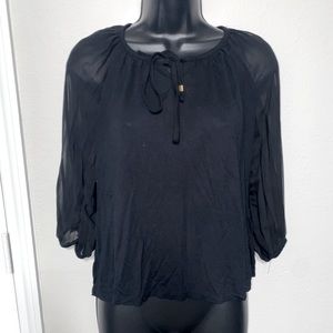 French Laundry Black Blouse
